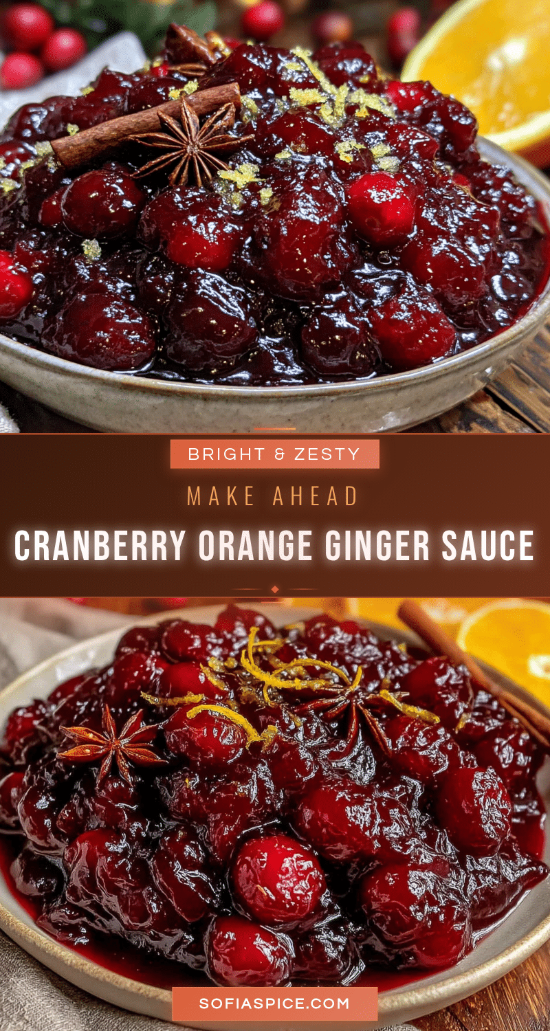 cranberry orange ginger sauce recipe