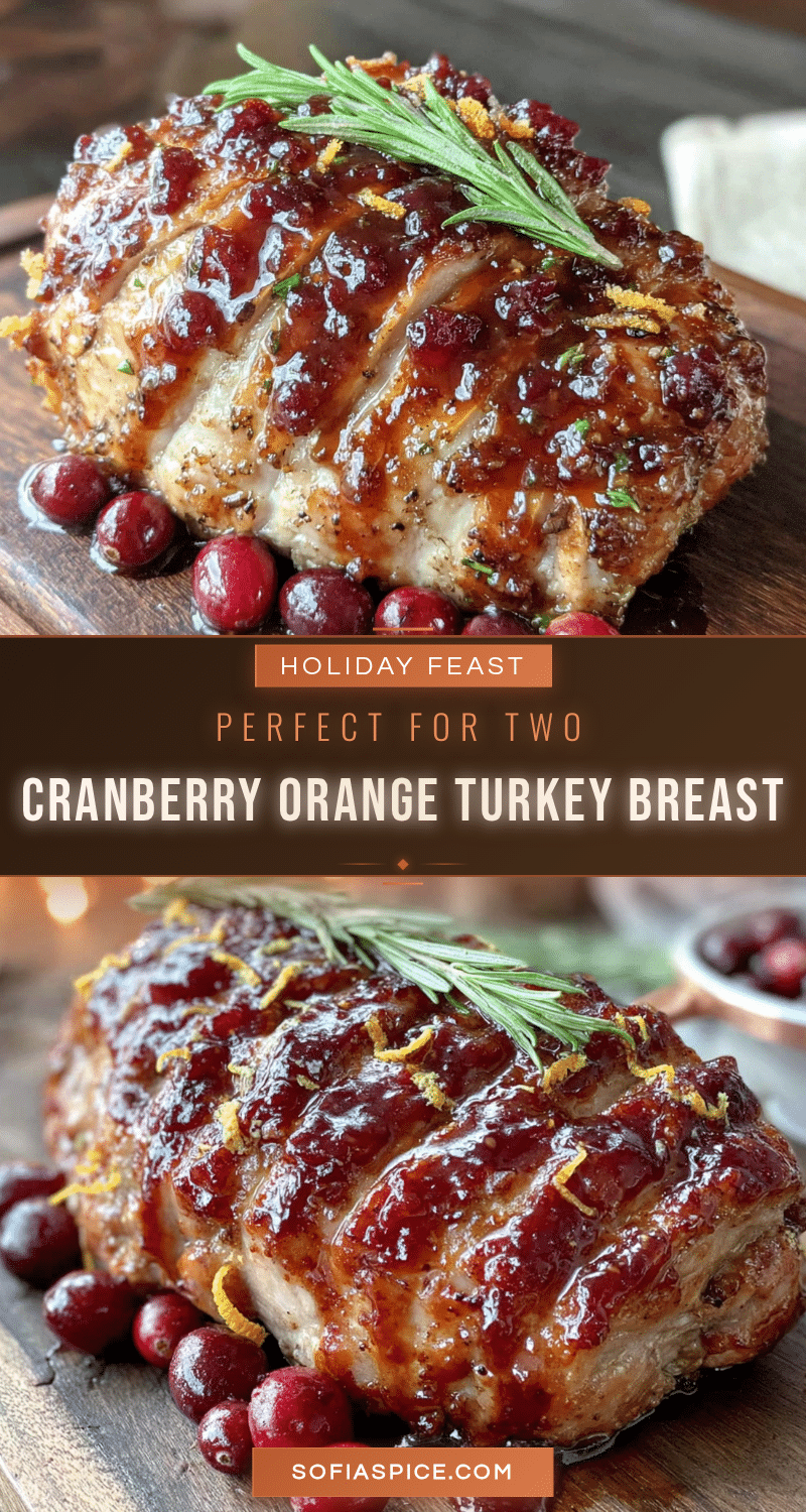 cranberry orange glazed turkey breast for two recipe