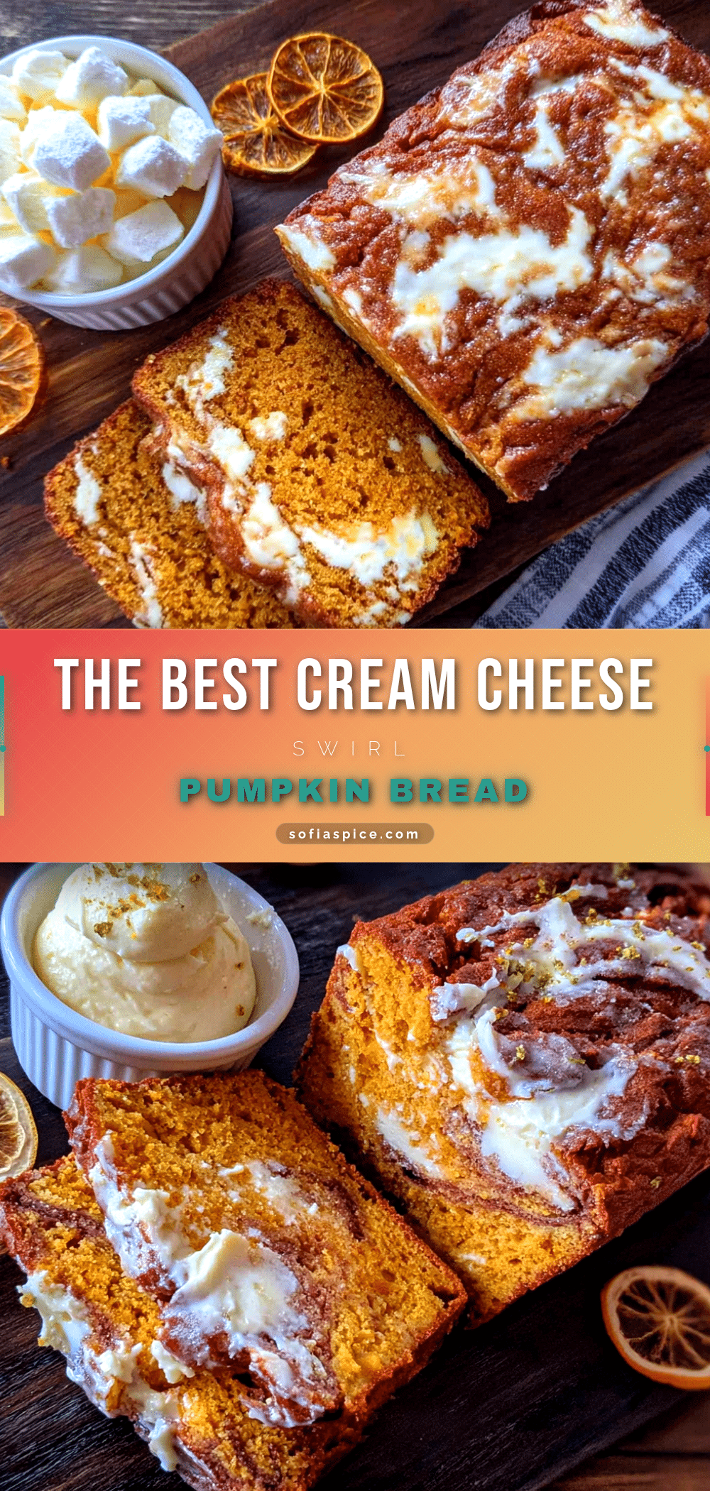 cream cheese swirl pumpkin bread recipe