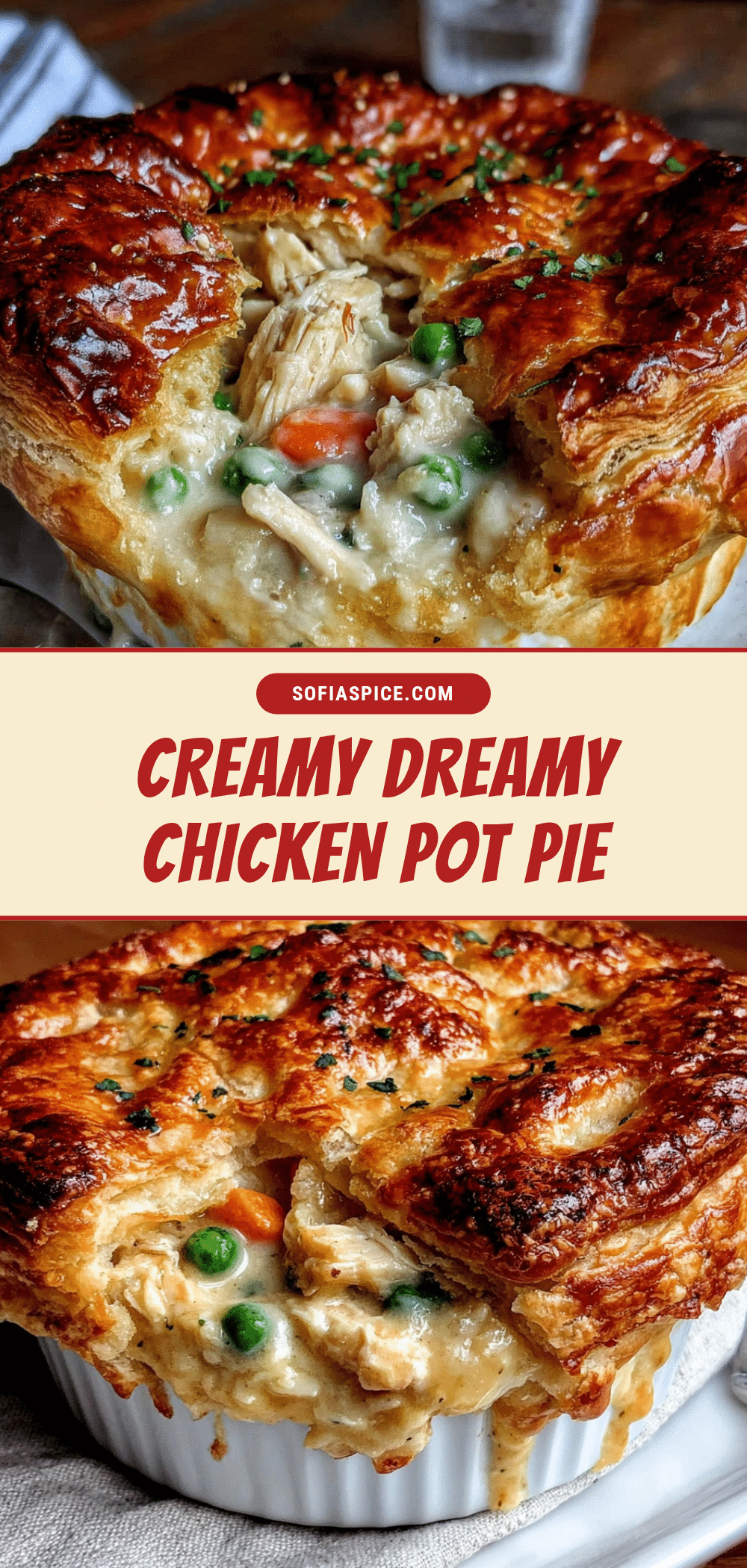 creamy chicken pot pie recipe