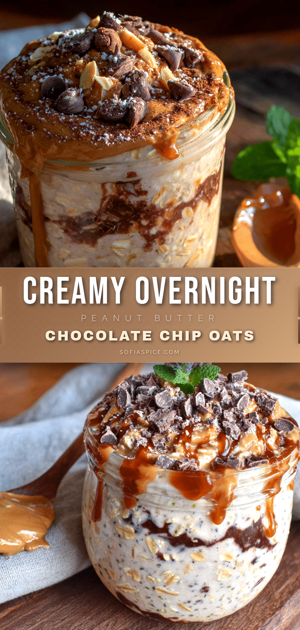creamy overnight peanut butter chocolate chip oats recipe