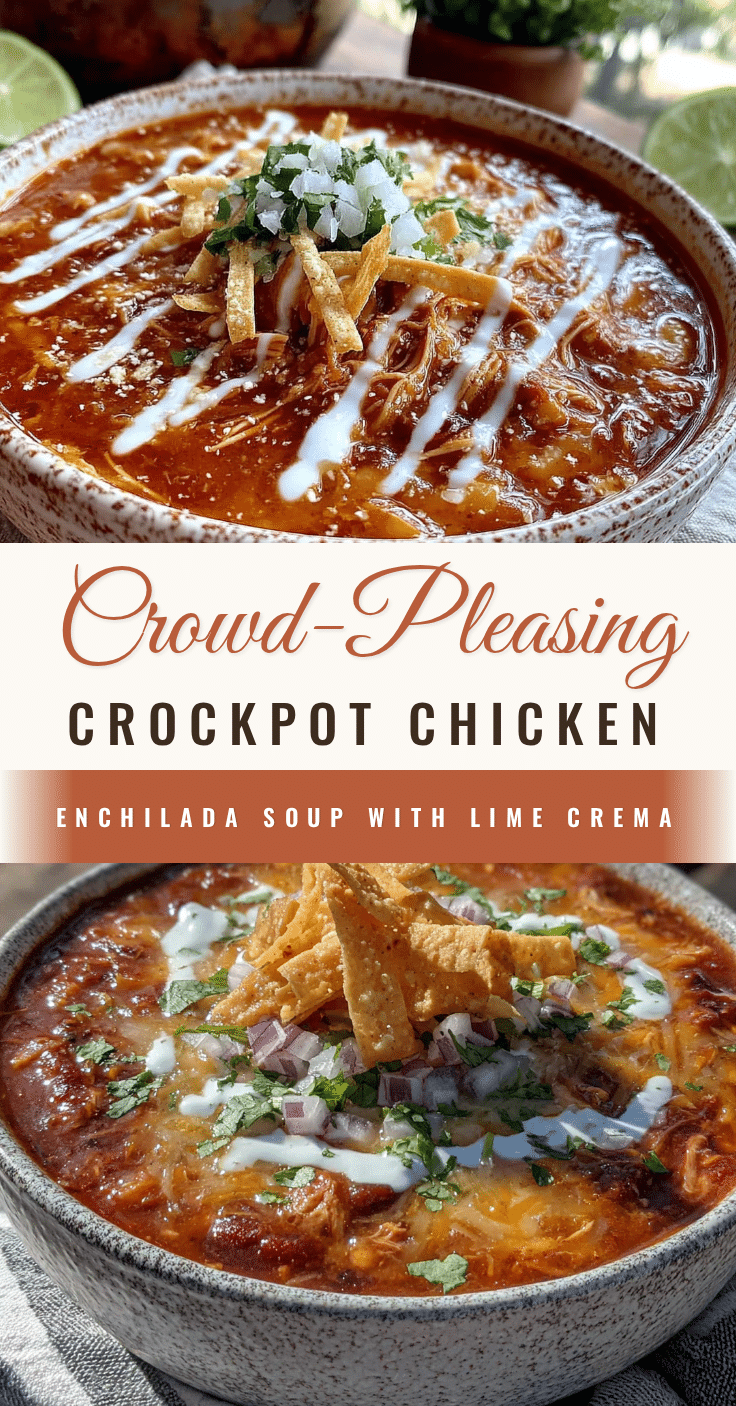 crockpot chicken enchilada soup recipe