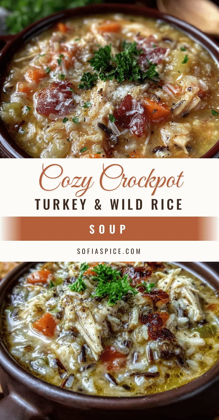 crockpot turkey and wild rice soup recipe