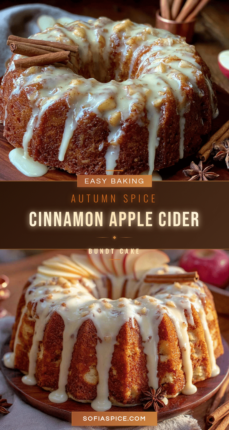 easy cinnamon apple cider bundt cake recipe