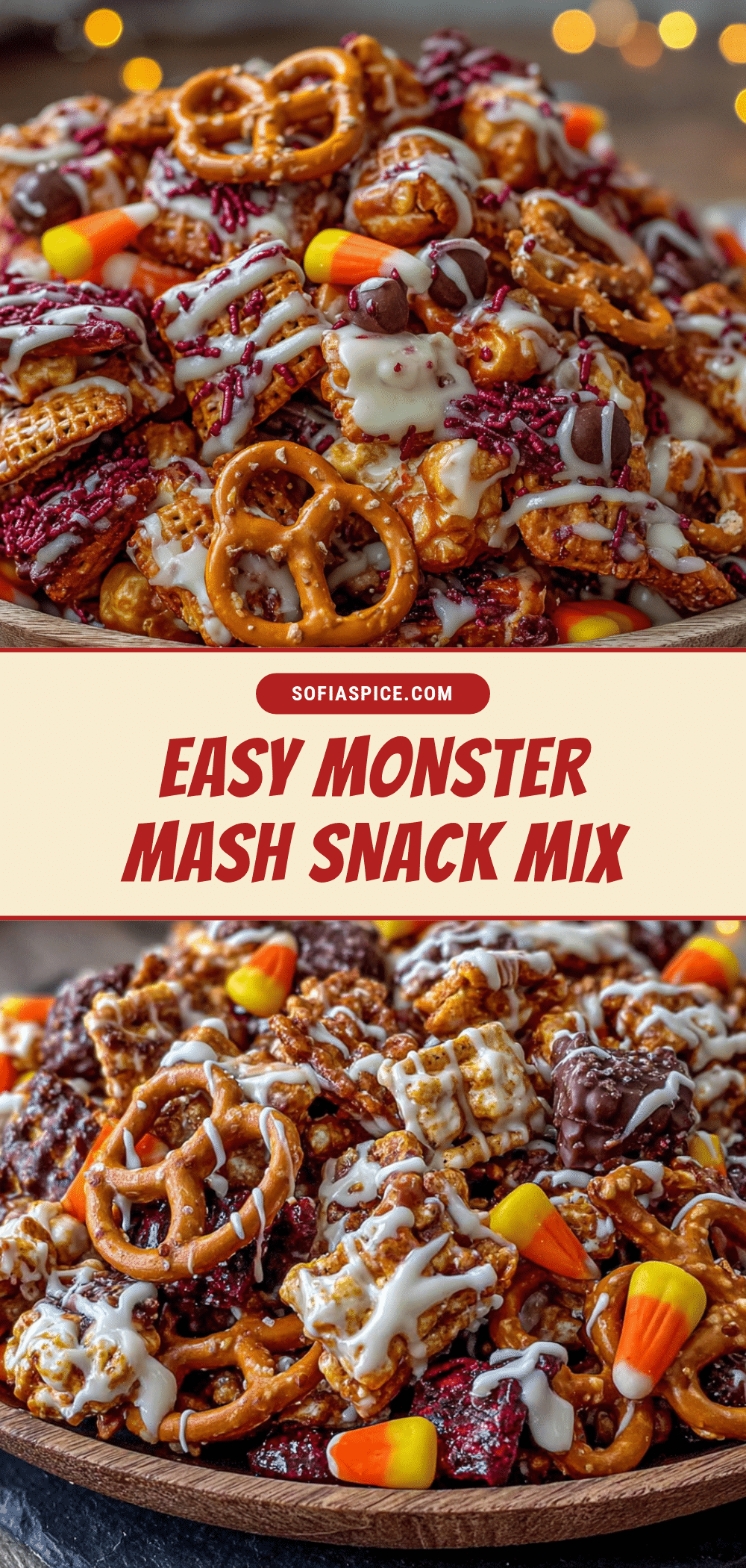 Easy Monster Mash Snack Mix recipe