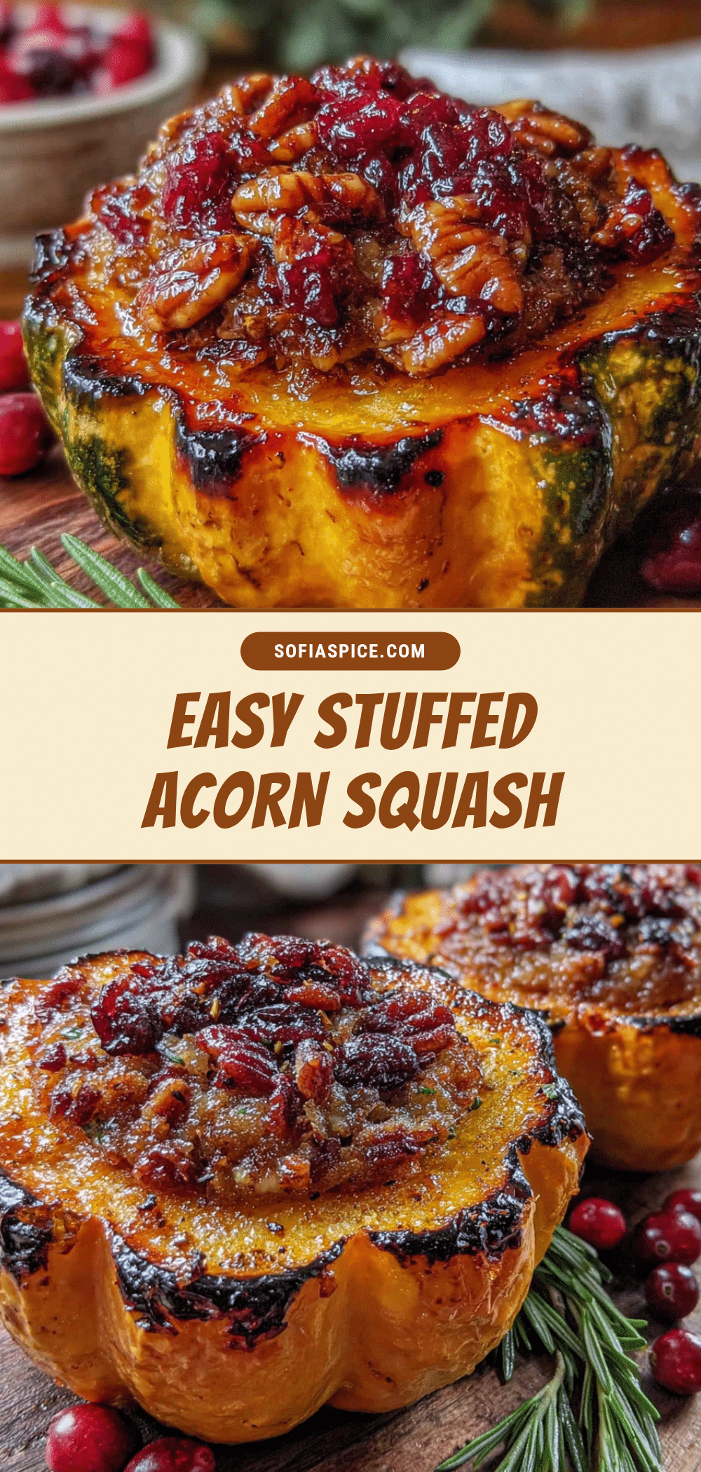 easy stuffed acorn squash recipe