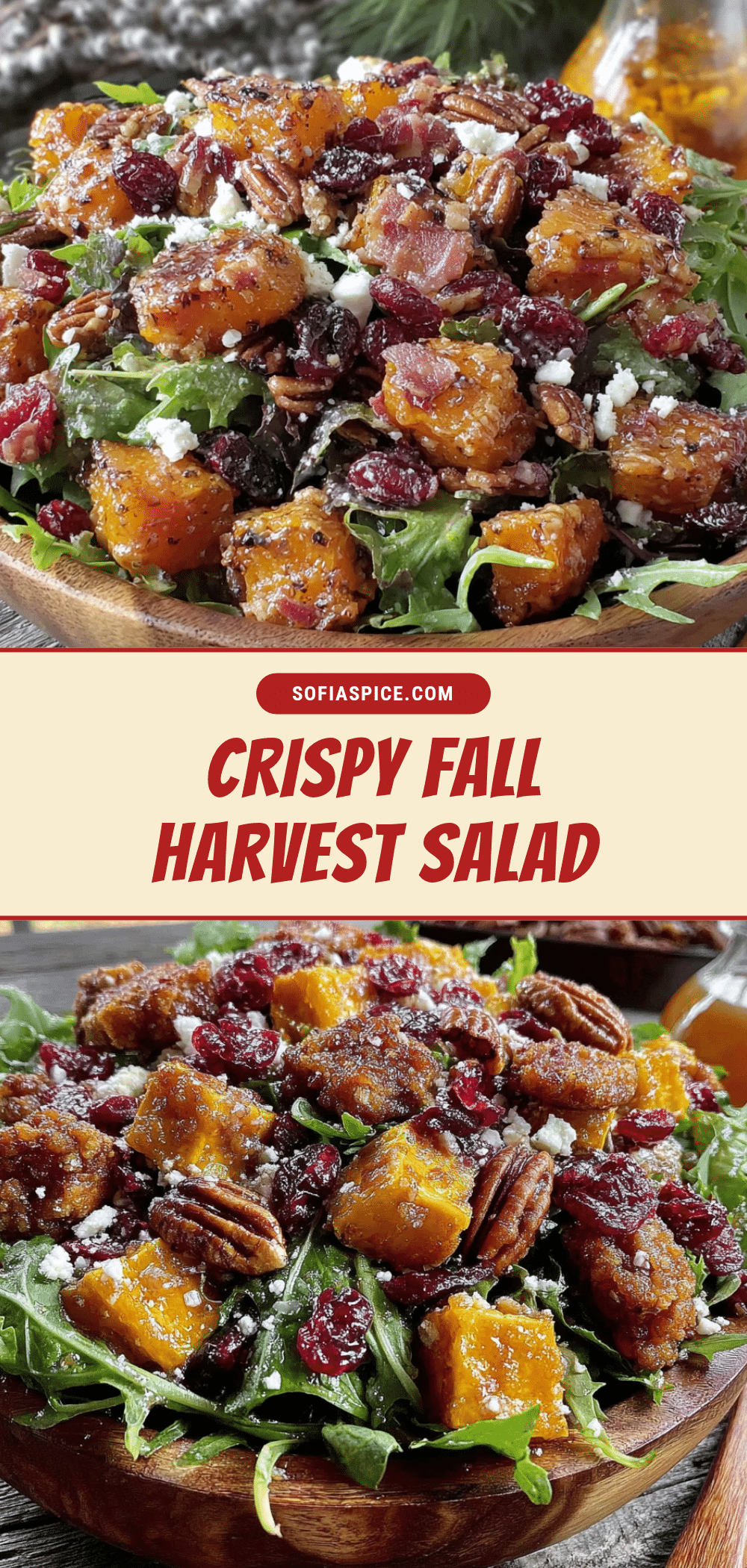 fall harvest salad with maple vinaigrette recipe