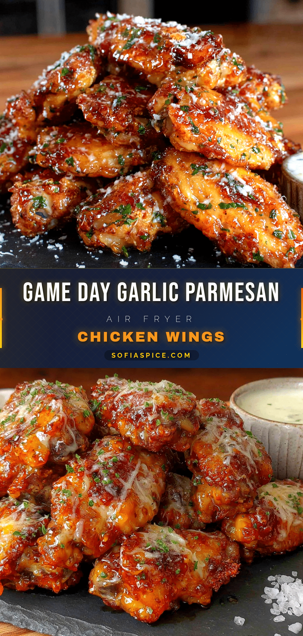 Garlic Parmesan Chicken Wings in Air Fryer recipe