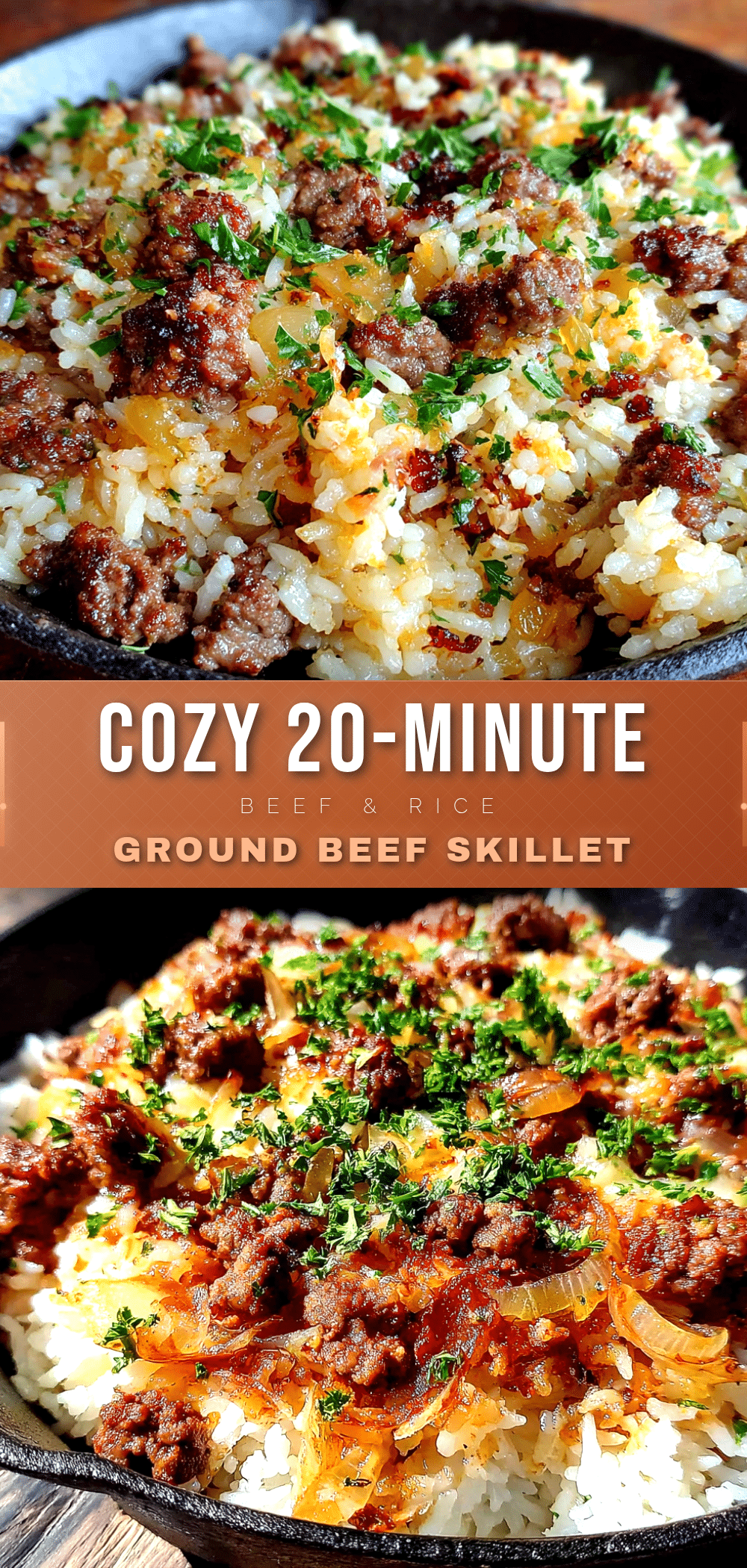 ground beef and rice skillet recipe