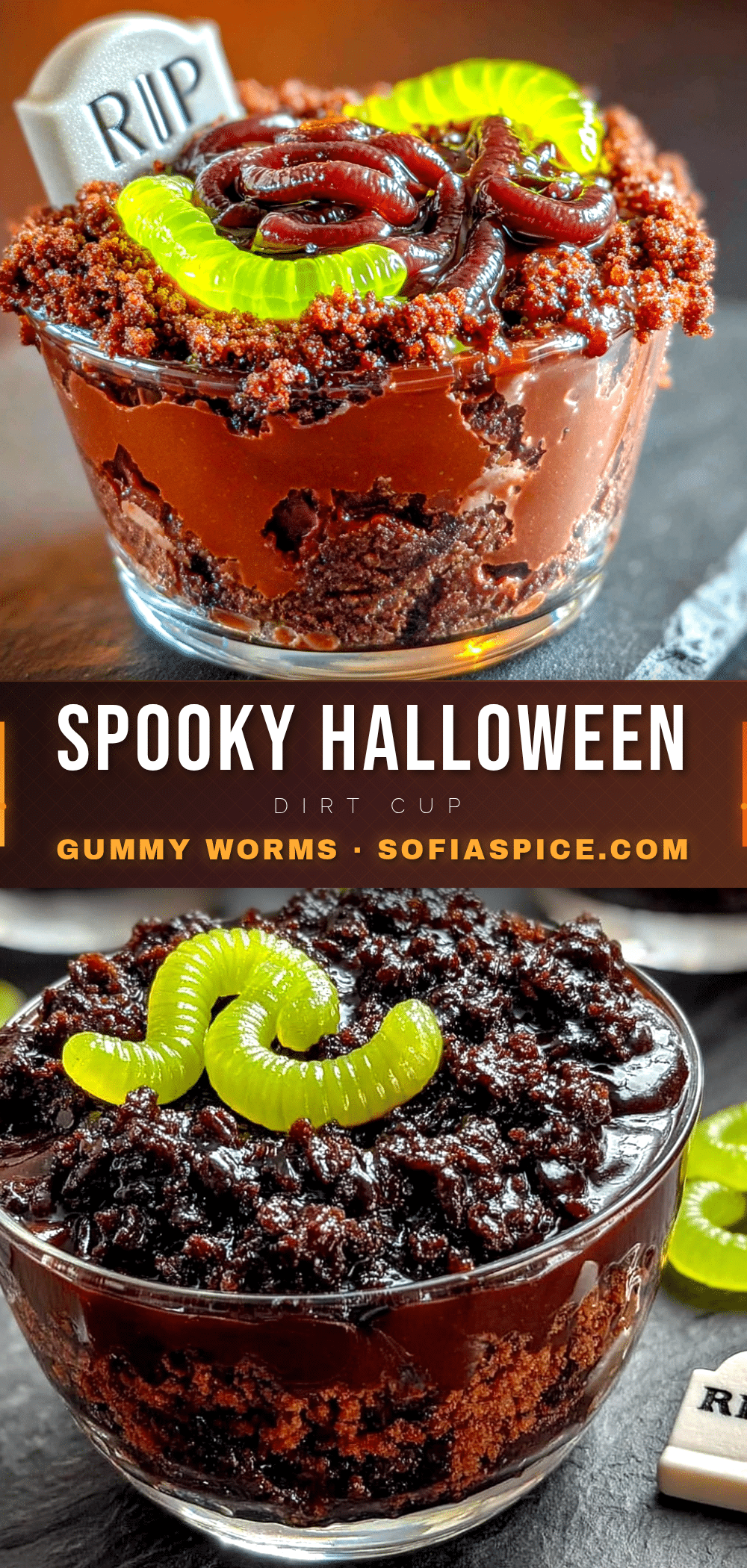 halloween dirt cup pudding recipe