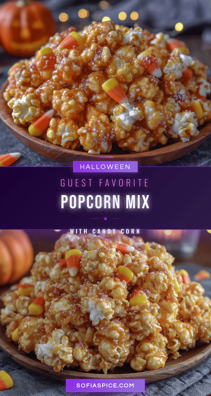 halloween popcorn mix with candy corn recipe