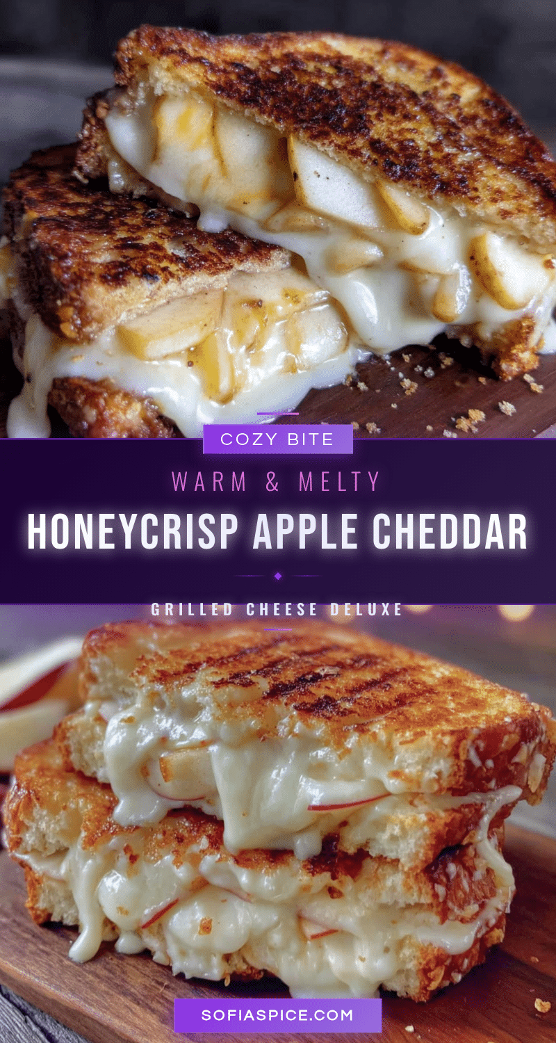 Honeycrisp apple cheddar grilled cheese recipe