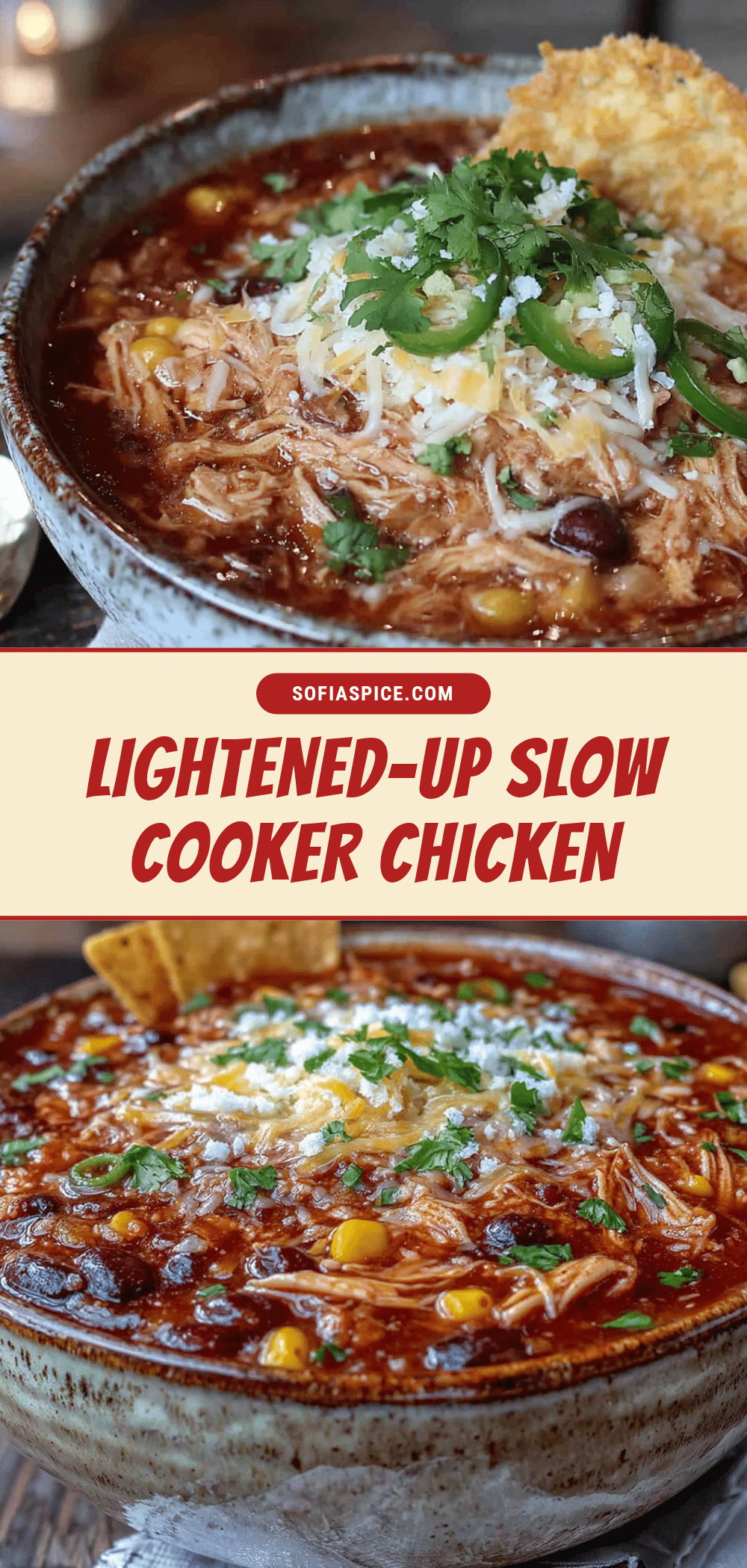 lightened-up slow cooker chicken enchilada soup recipe