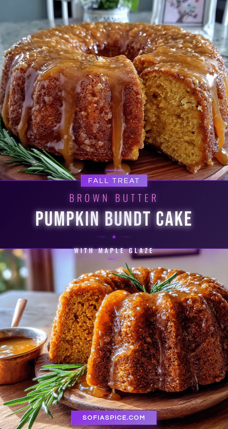 Lighter Brown Butter Pumpkin Bundt Cake recipe
