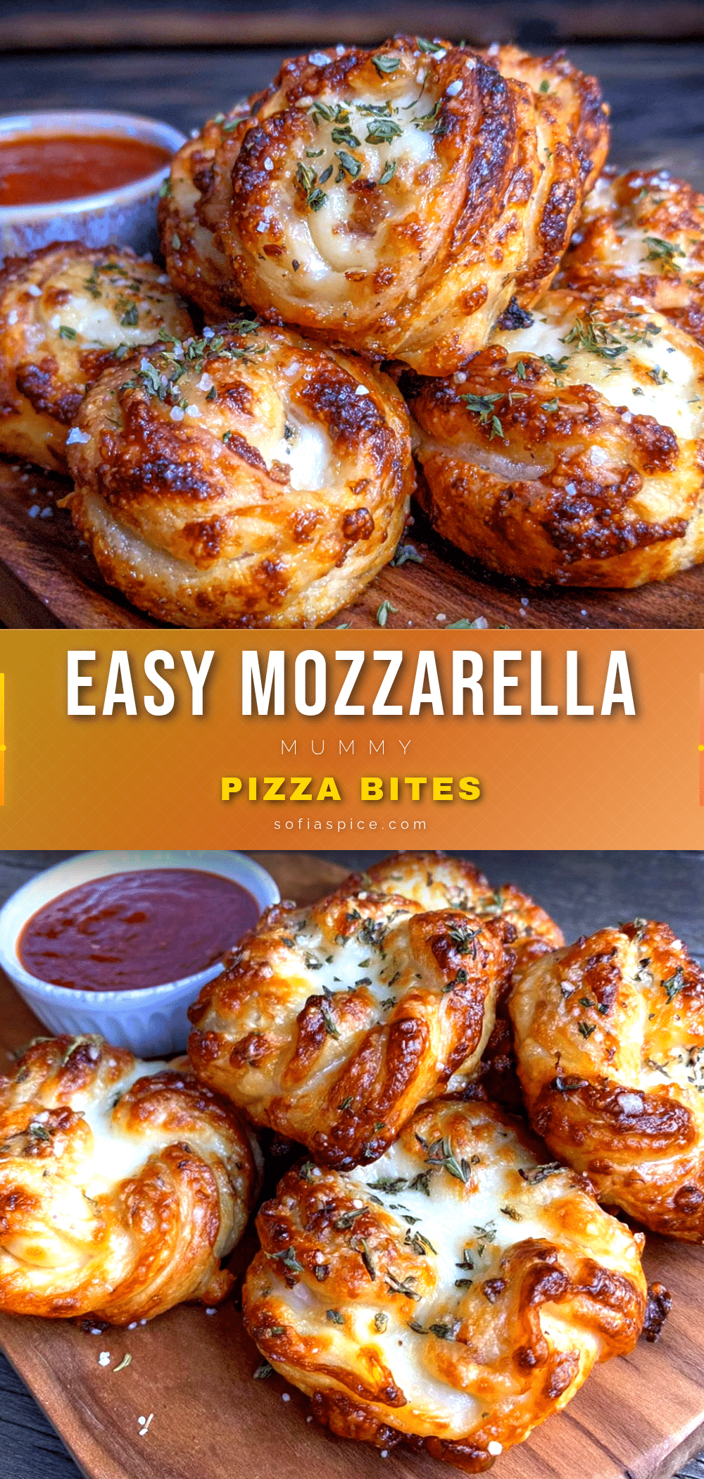 mozzarella mummy pizza bites recipe
