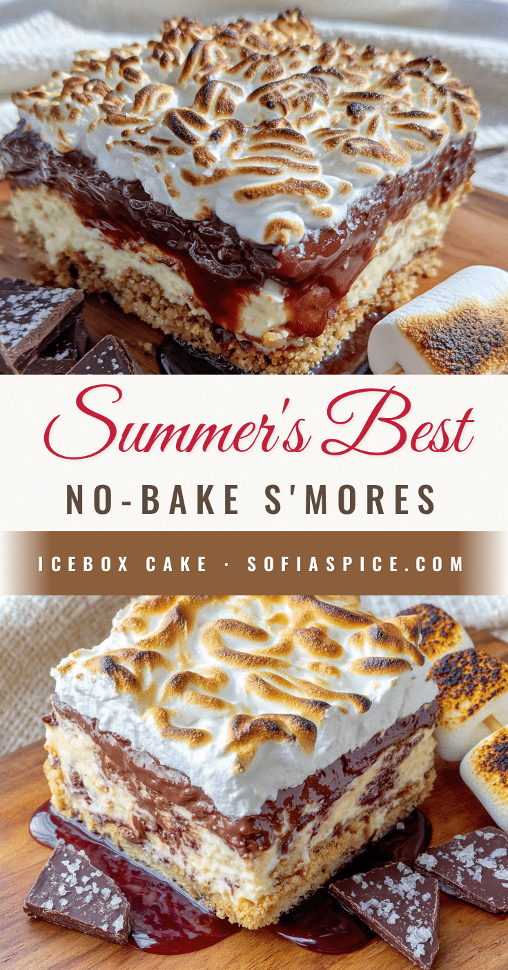 no-bake smores icebox cake recipe