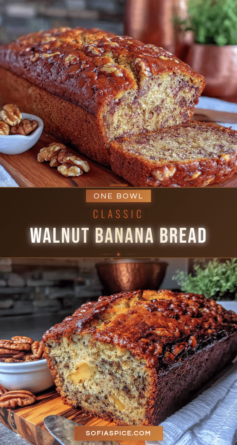 one bowl walnut banana bread recipe