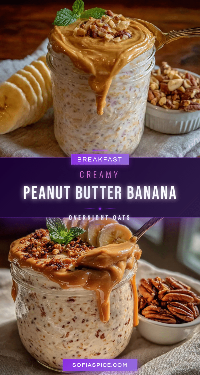 peanut butter banana overnight oats recipe
