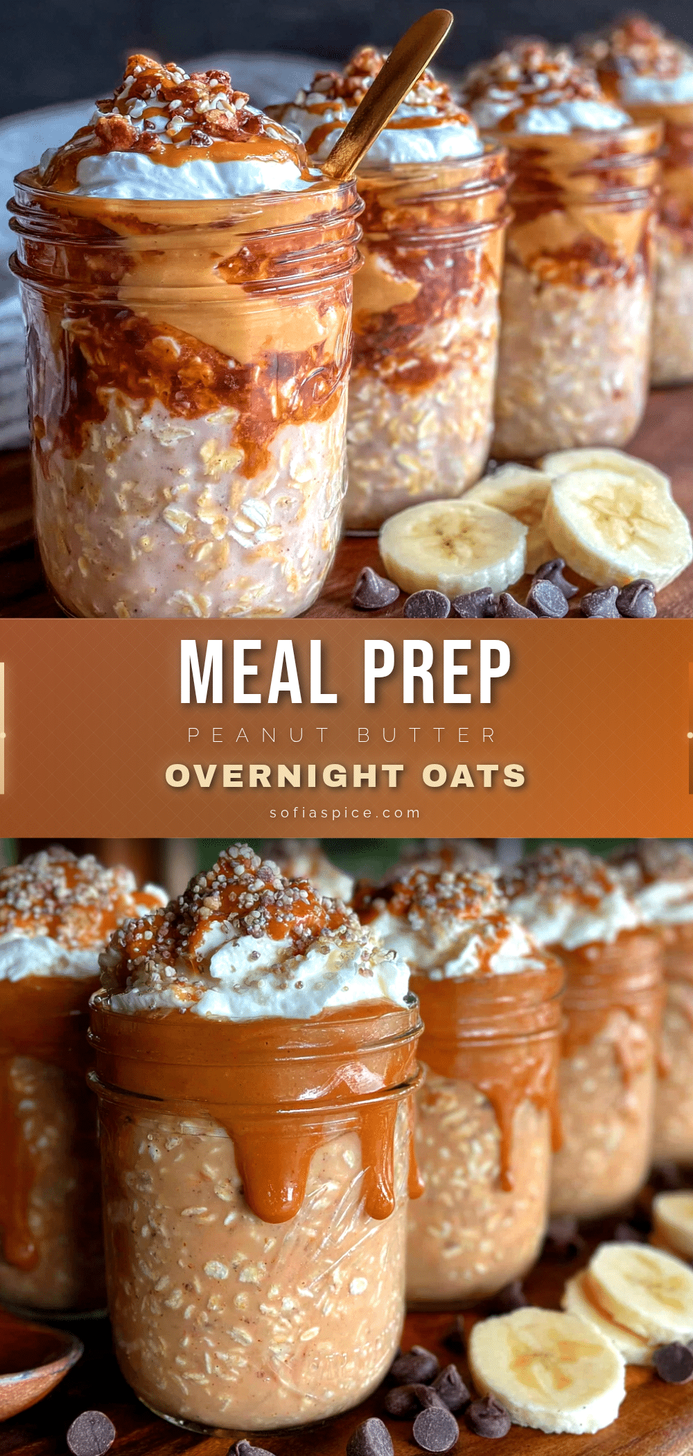 peanut butter overnight oats meal prep recipe