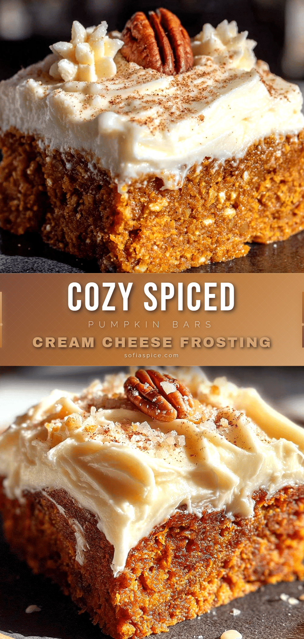 pumpkin bars with cream cheese frosting recipe