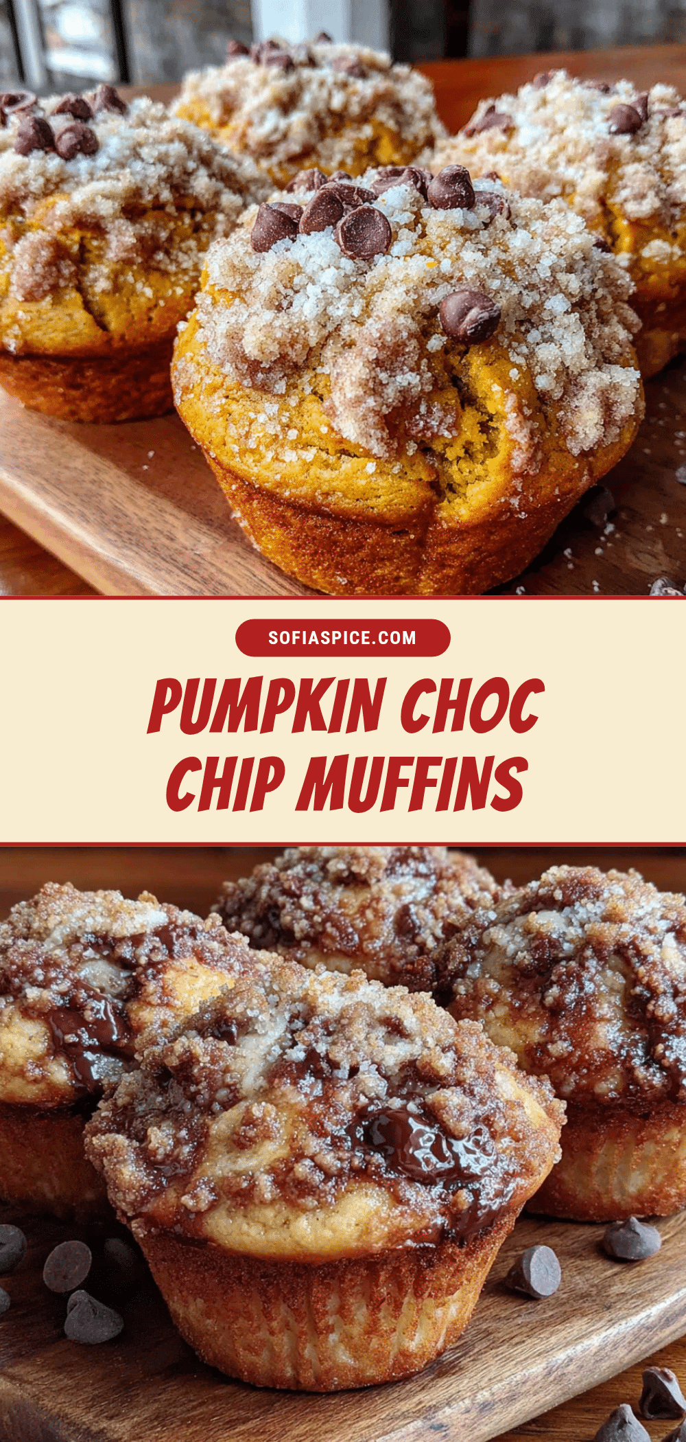 pumpkin chocolate chip muffins recipe