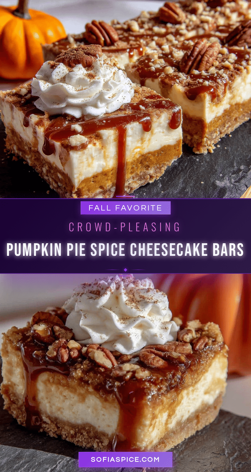 pumpkin pie spice cheesecake bars recipe