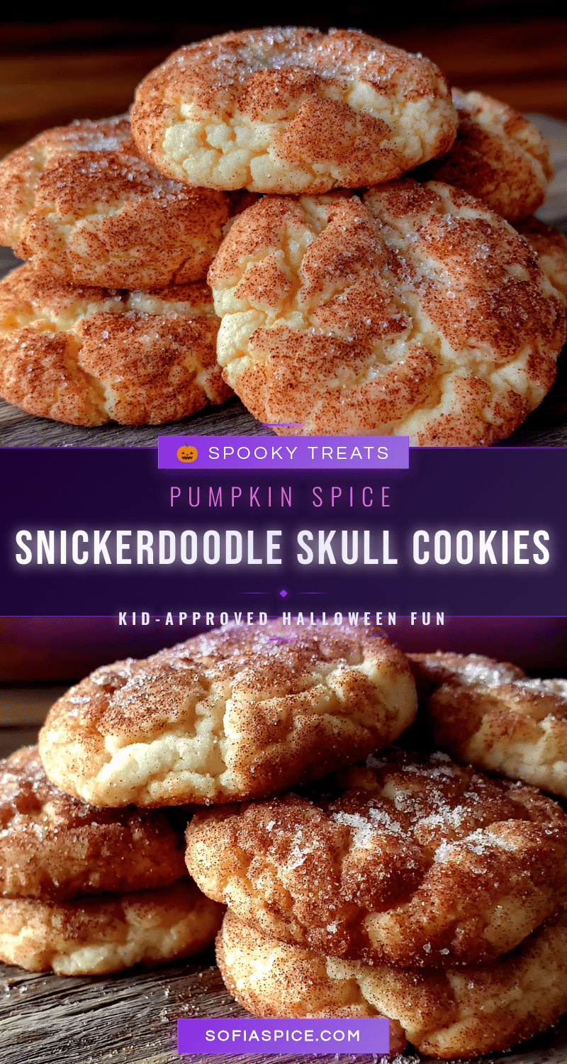pumpkin spice snickerdoodle skull cookies recipe