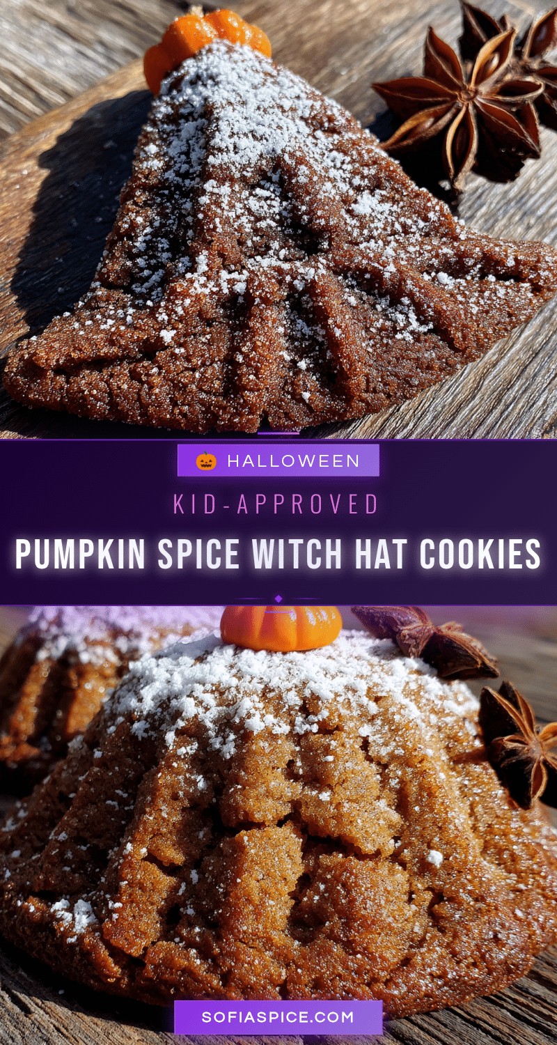 pumpkin spice witch hat cookies recipe