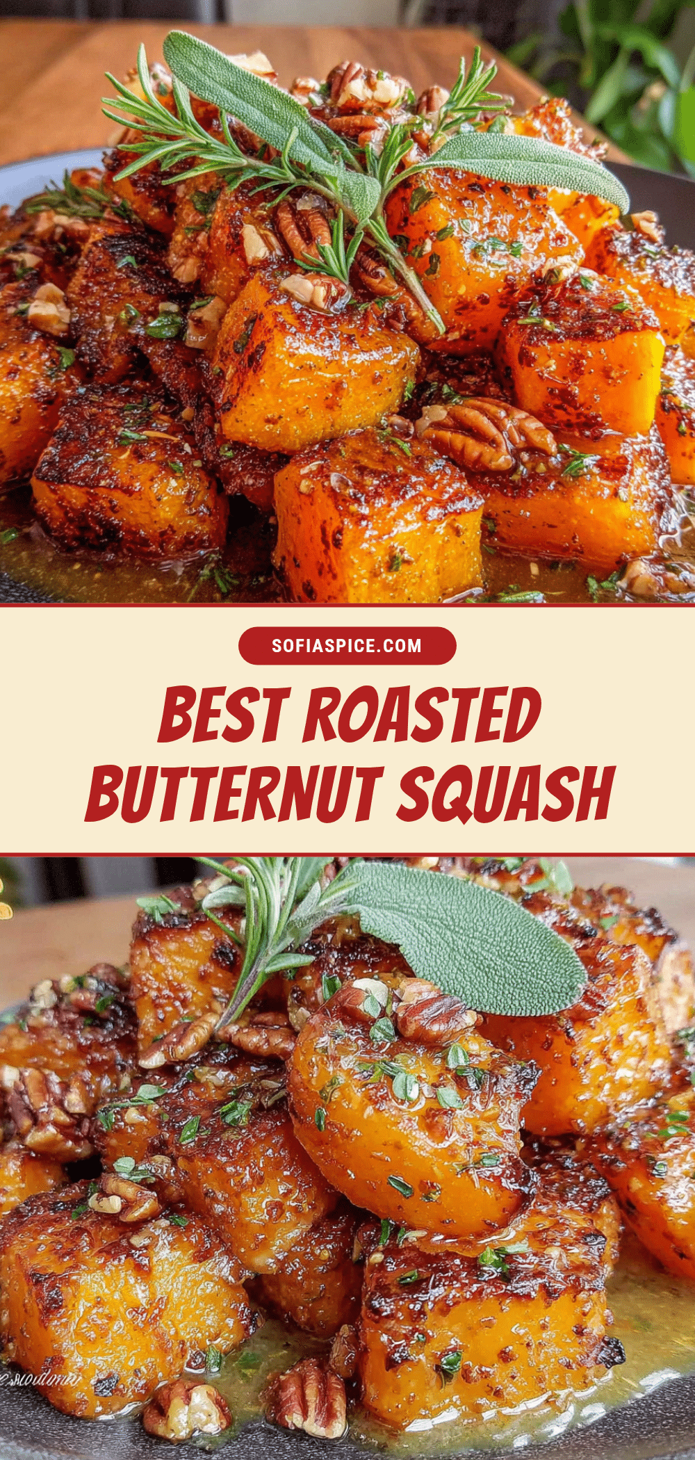 roasted butternut squash with maple brown butter recipe