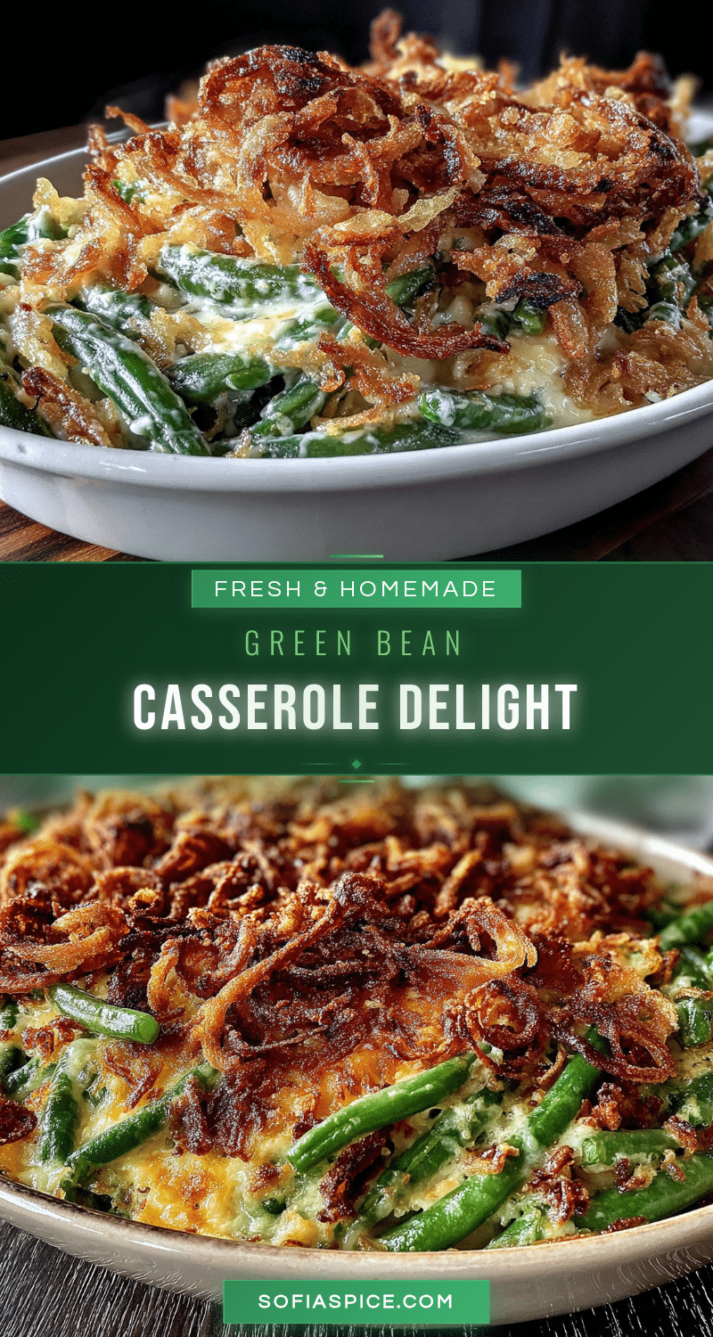roasted garlic green bean casserole recipe