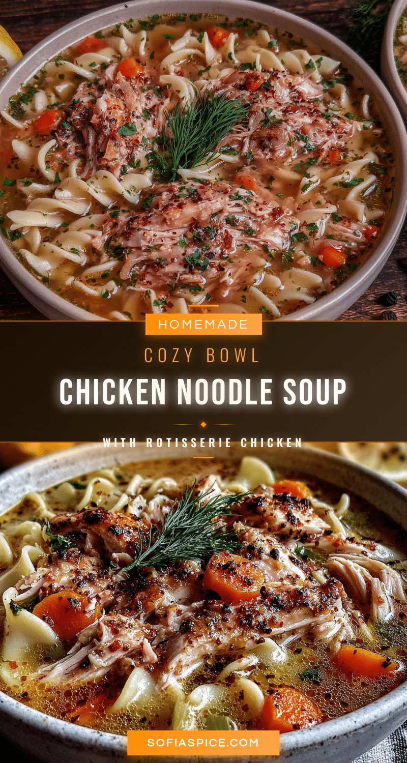 rotisserie chicken noodle soup recipe