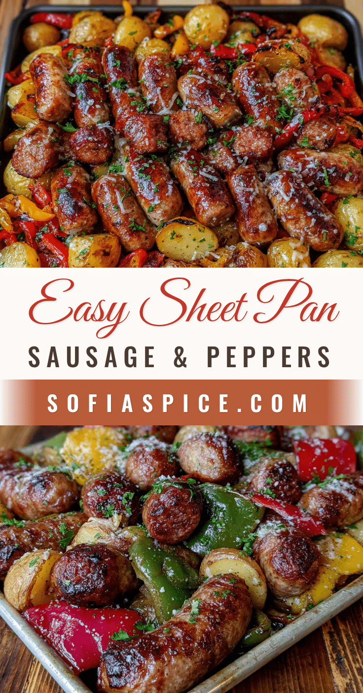 Sheet pan sausage and peppers recipe