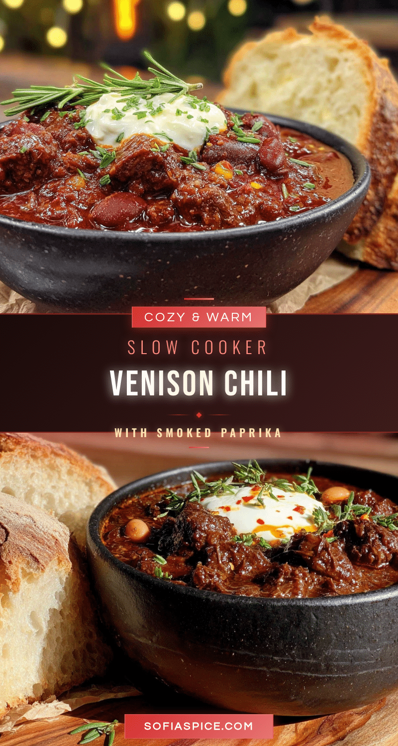 slow cooker venison chili recipe