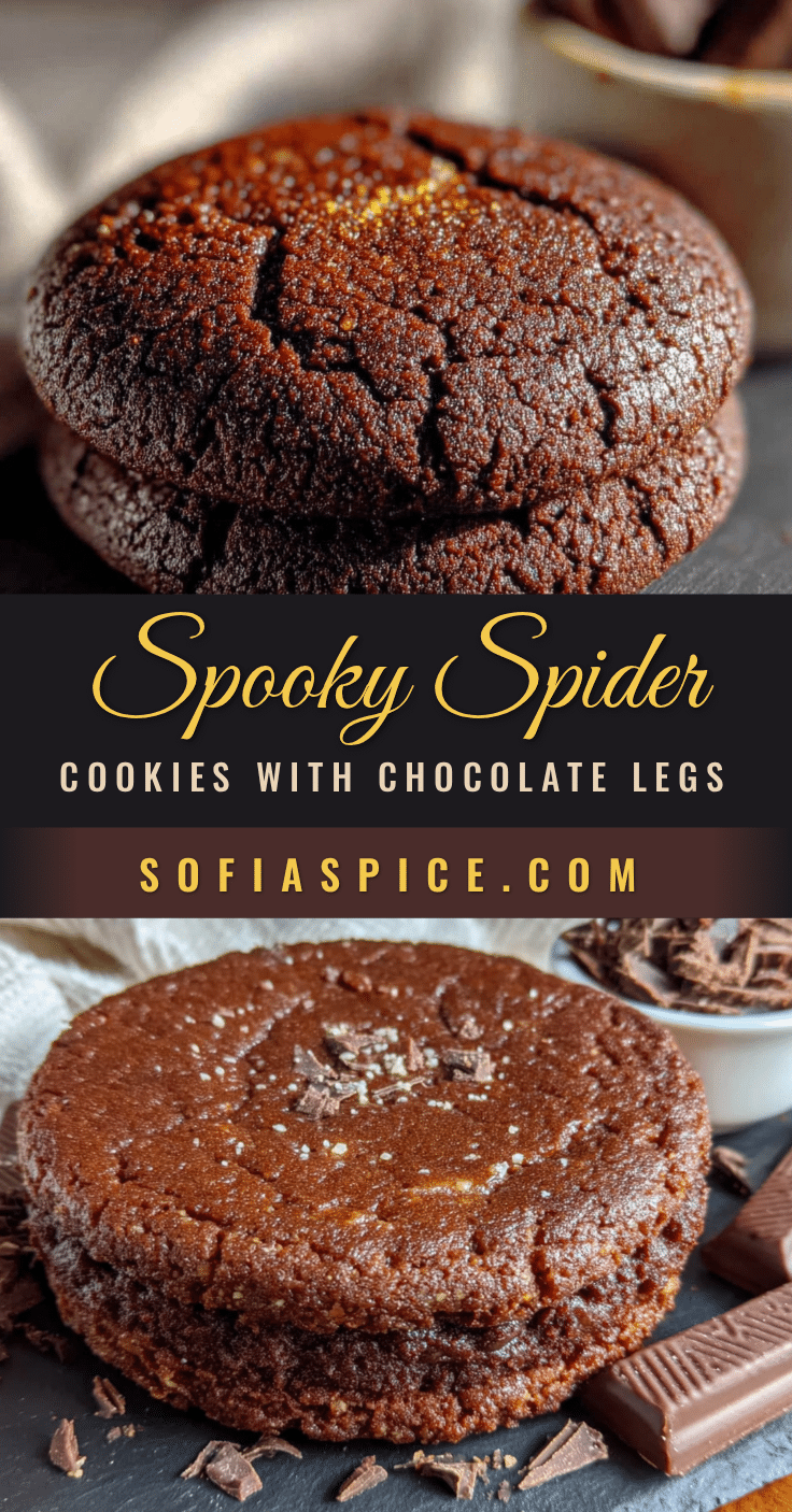 spider cookies with chocolate leg halves recipe