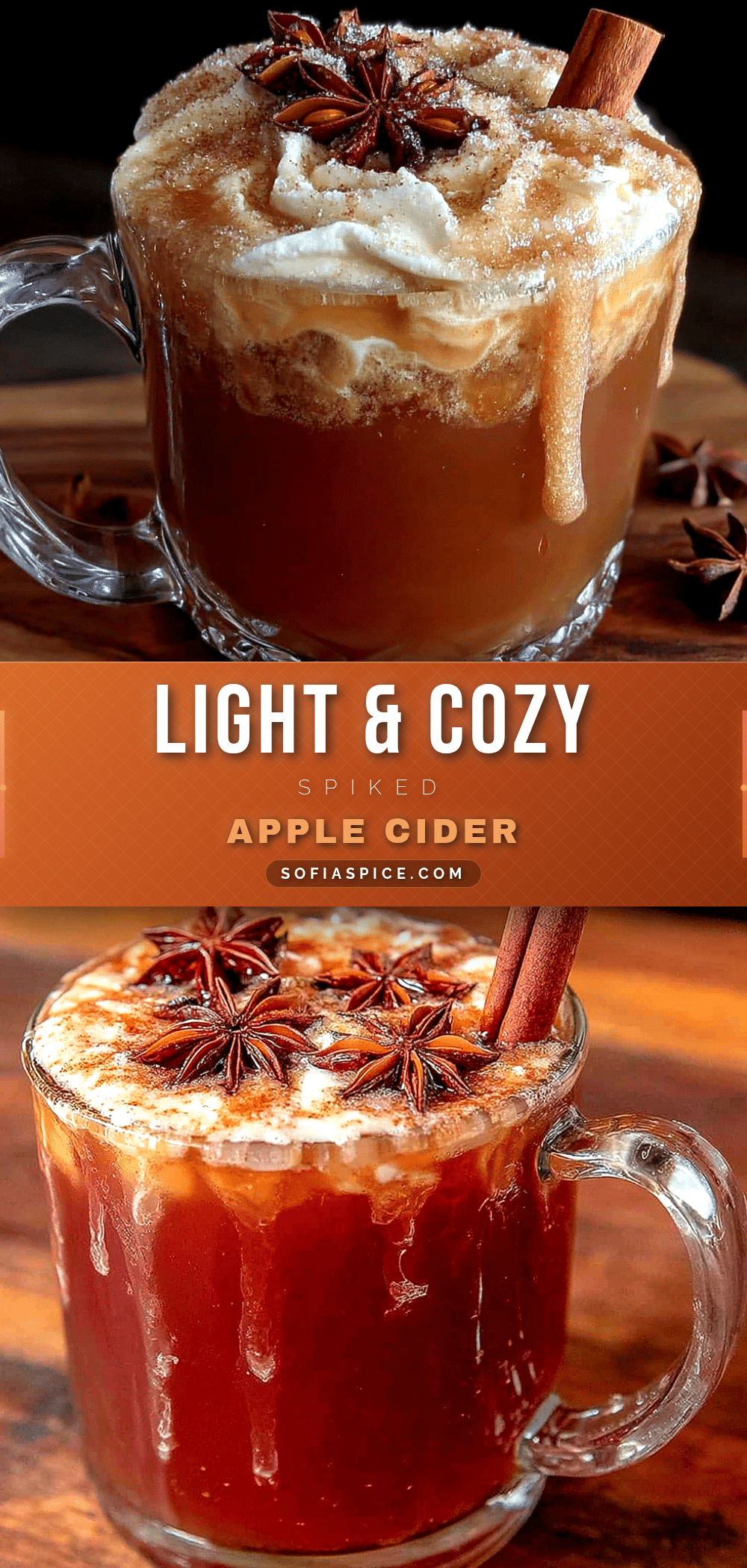 Spiked apple cider with cinnamon whiskey recipe