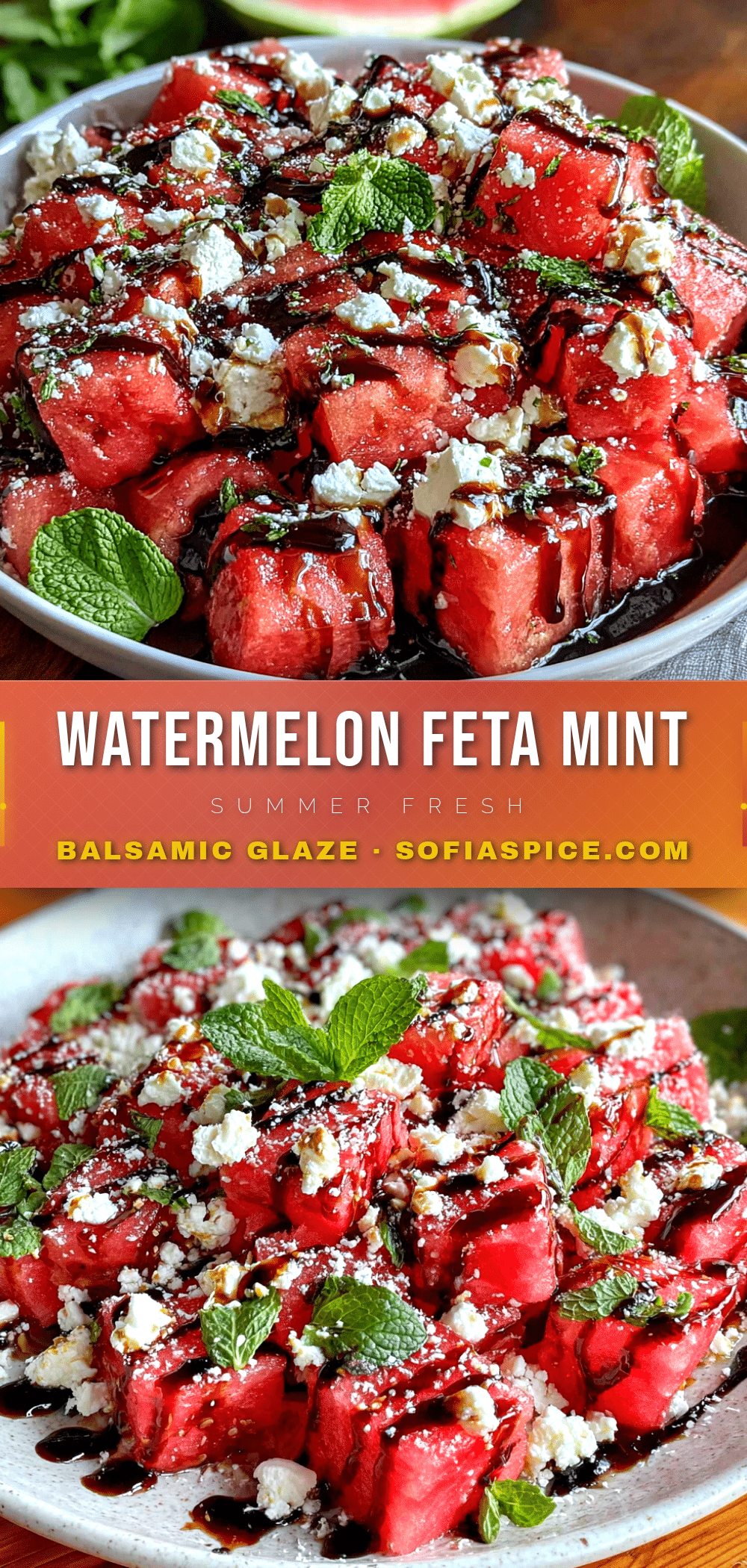 watermelon feta mint salad recipe