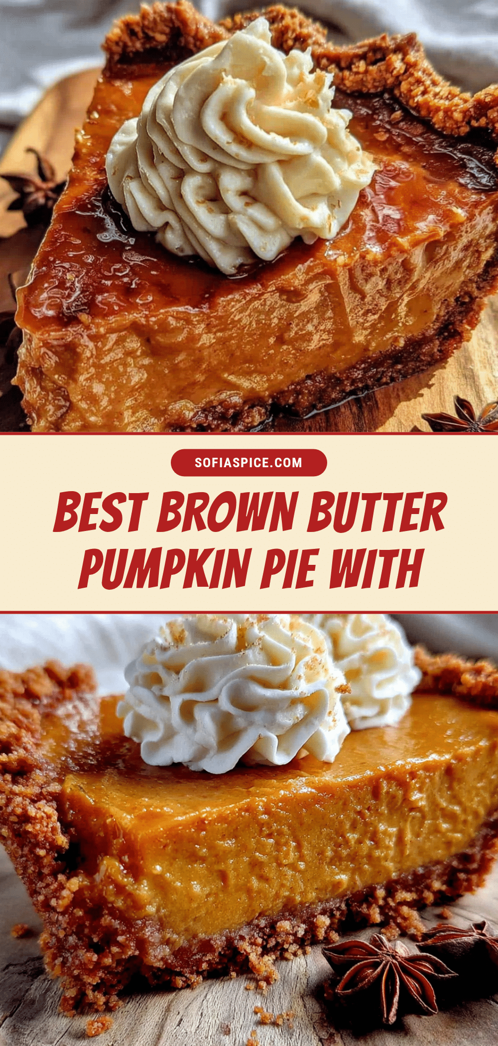brown butter pumpkin pie recipe
