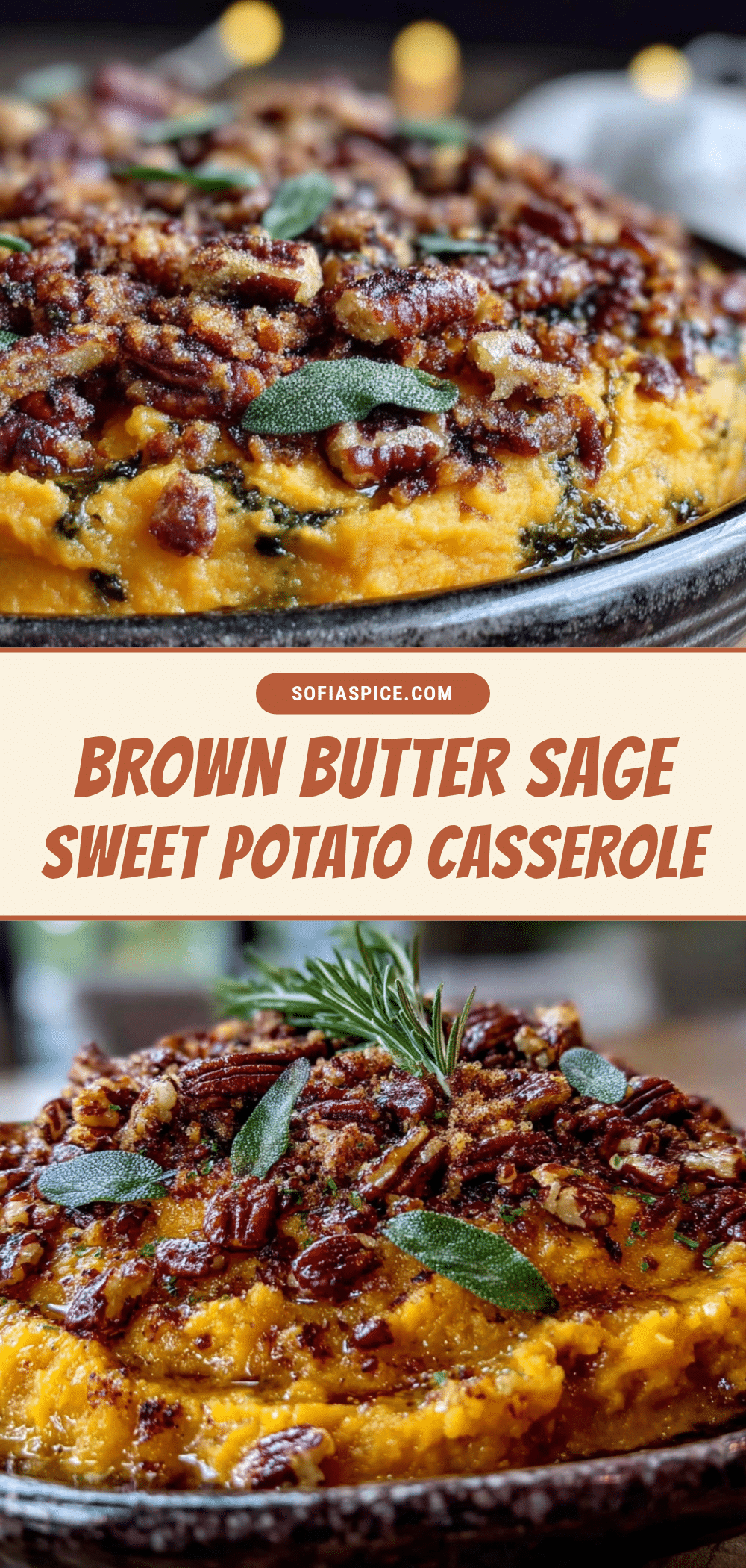 brown butter sage sweet potato casserole recipe