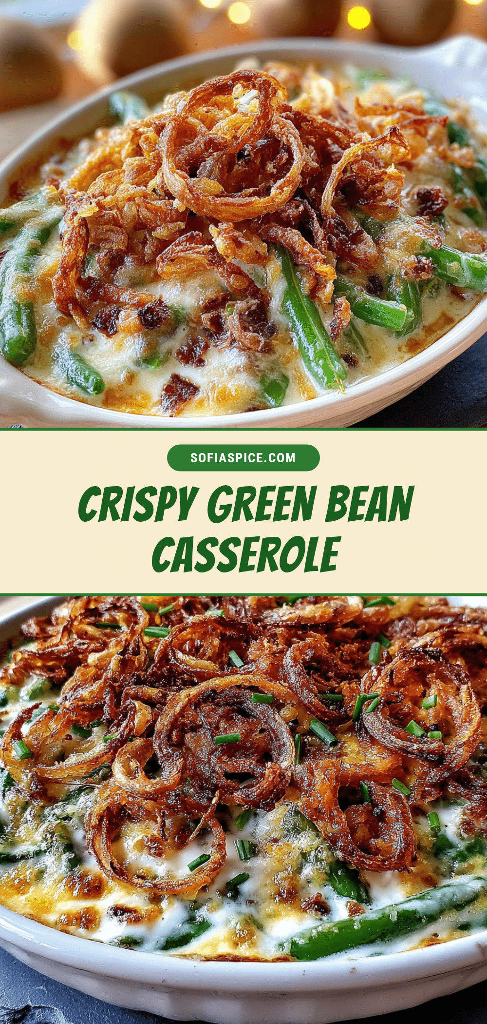 crispy green bean casserole recipe