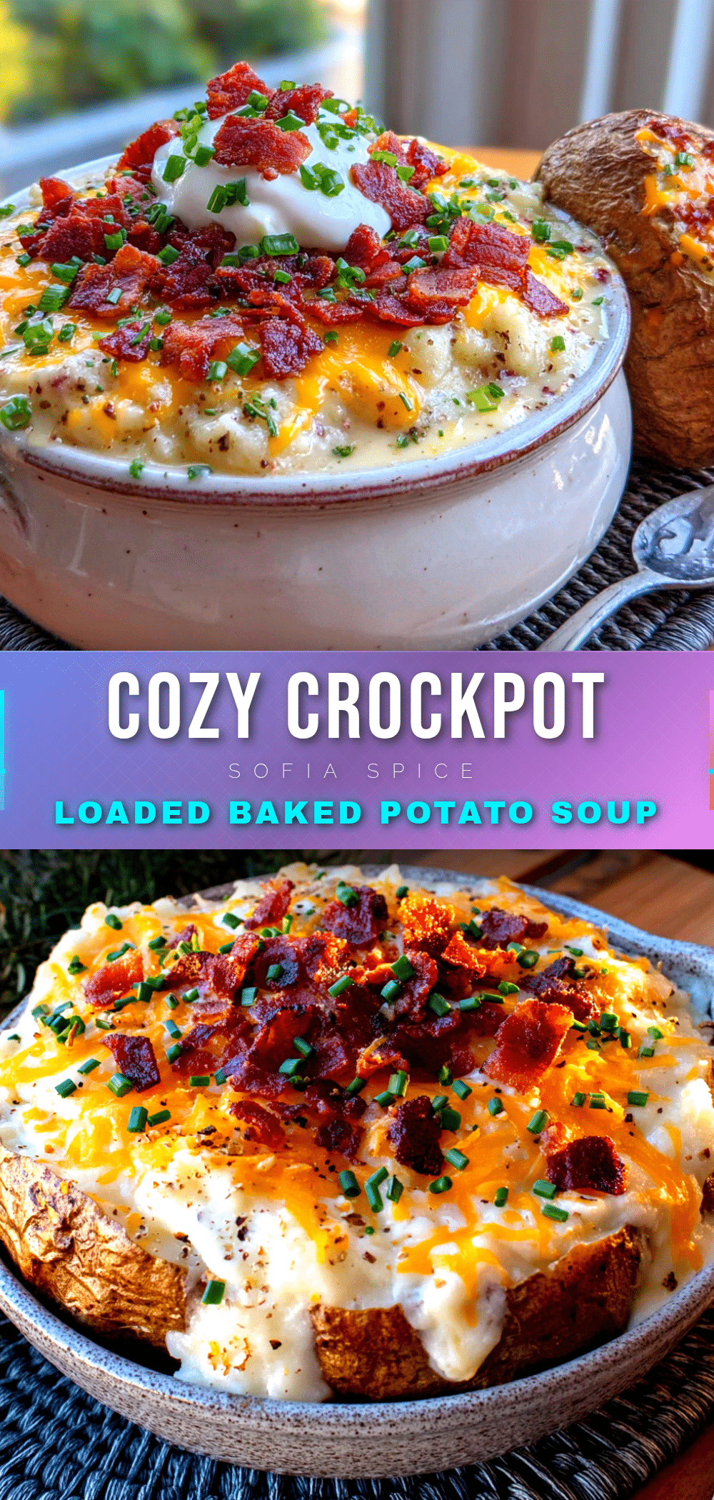 crockpot loaded baked potato soup recipe
