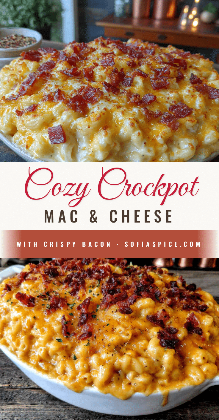 crockpot mac and cheese with bacon recipe