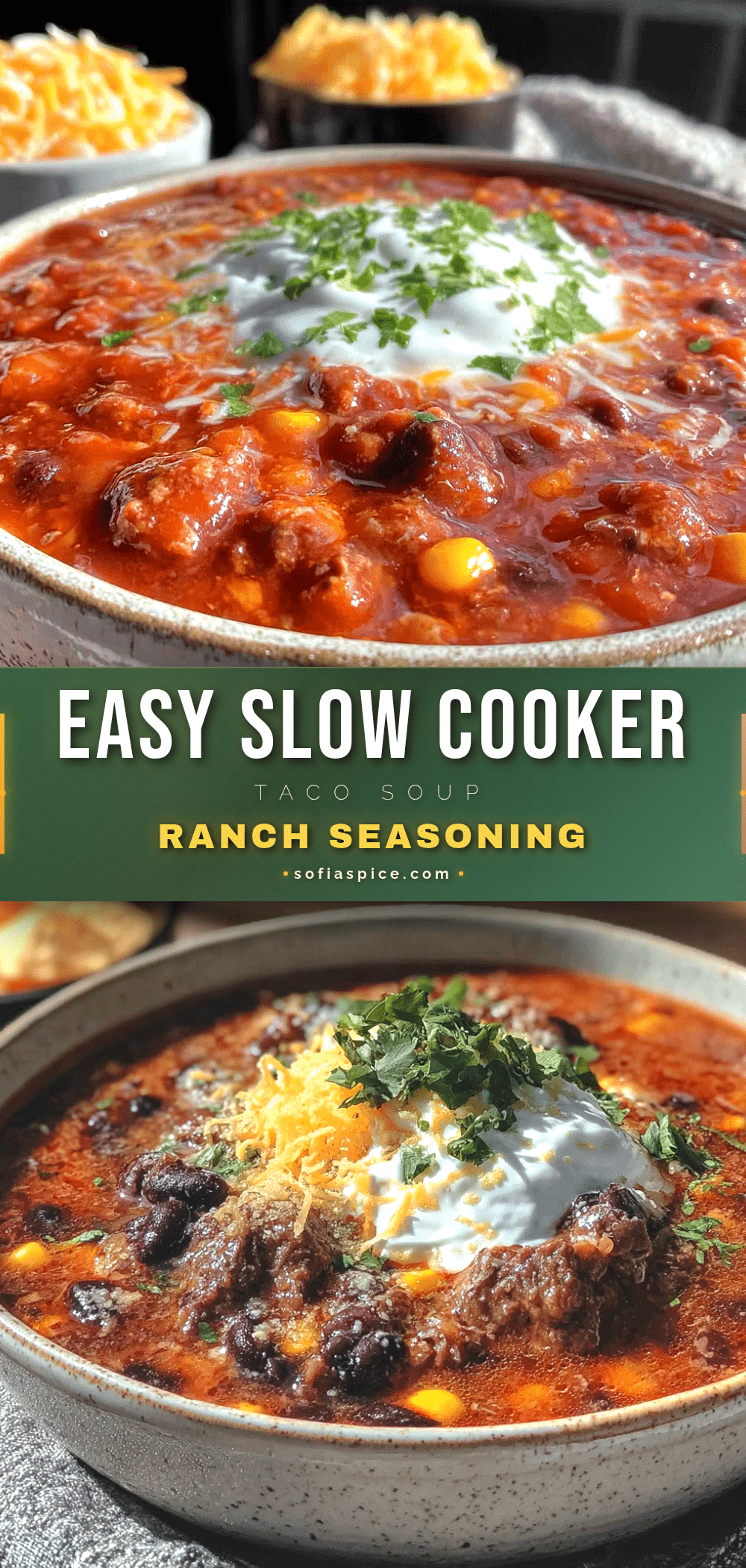 easy slow cooker taco soup with ranch seasoning recipe
