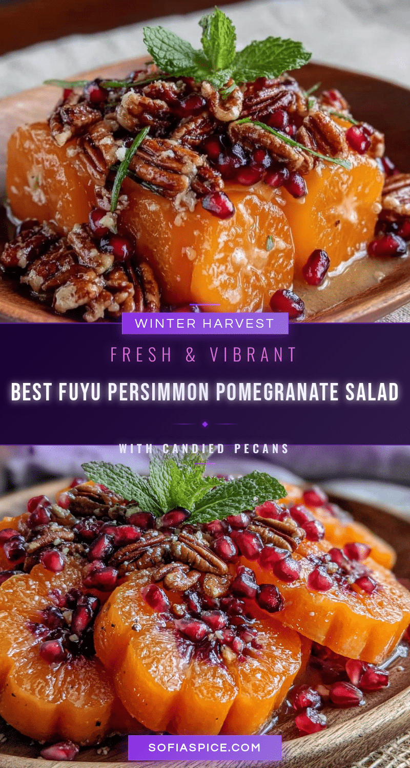 fuyu persimmon pomegranate salad recipe