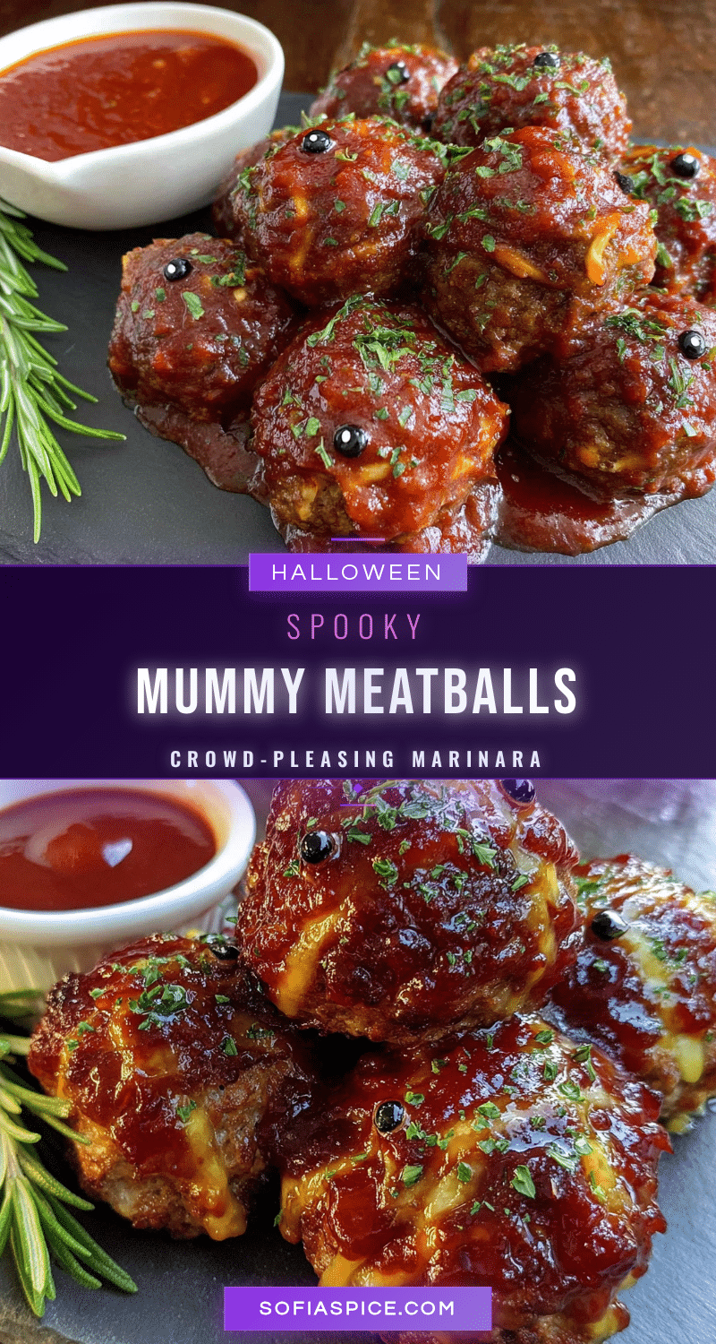 halloween mummy meatballs recipe