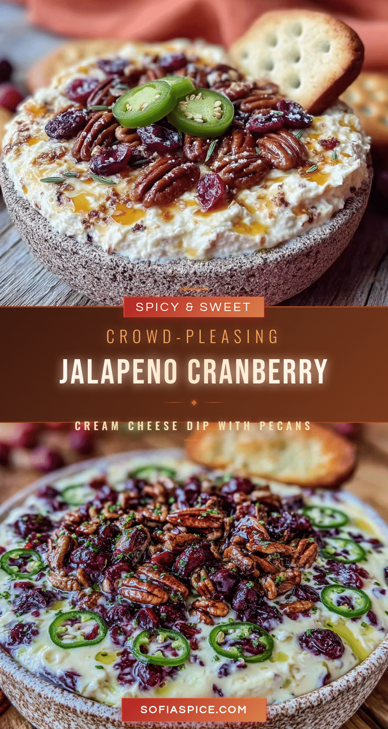 jalapeño cranberry cream cheese dip recipe