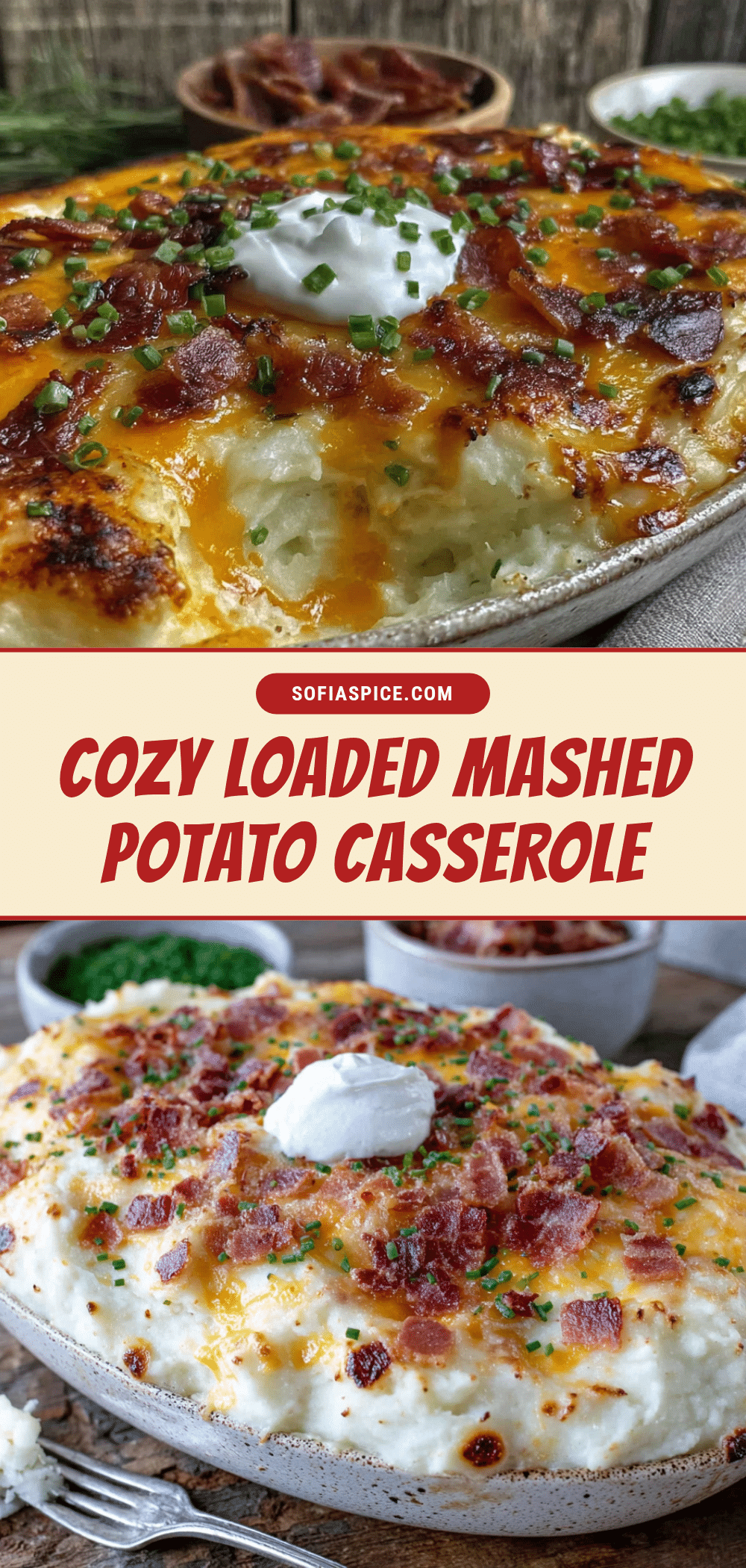 loaded mashed potato casserole recipe