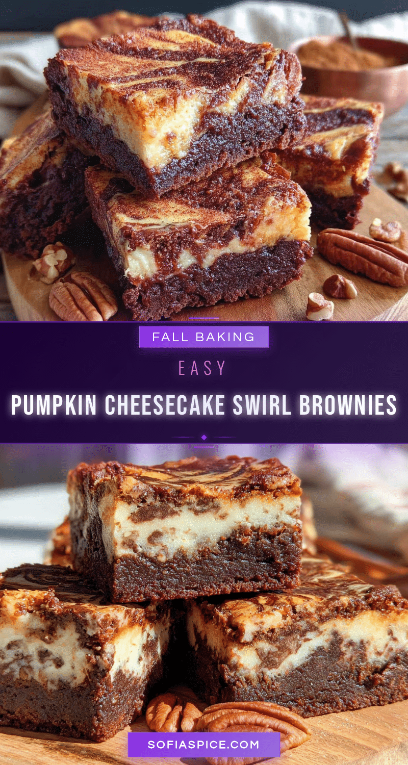 pumpkin cheesecake swirl brownies recipe