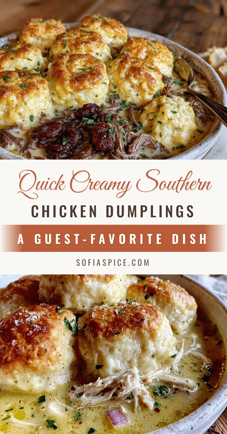 quick creamy southern chicken dumplings recipe