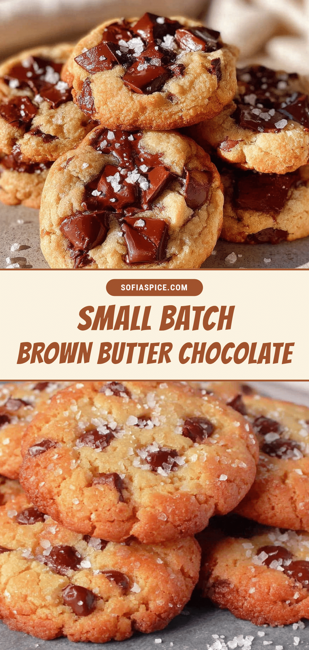 small batch brown butter chocolate chip cookies recipe