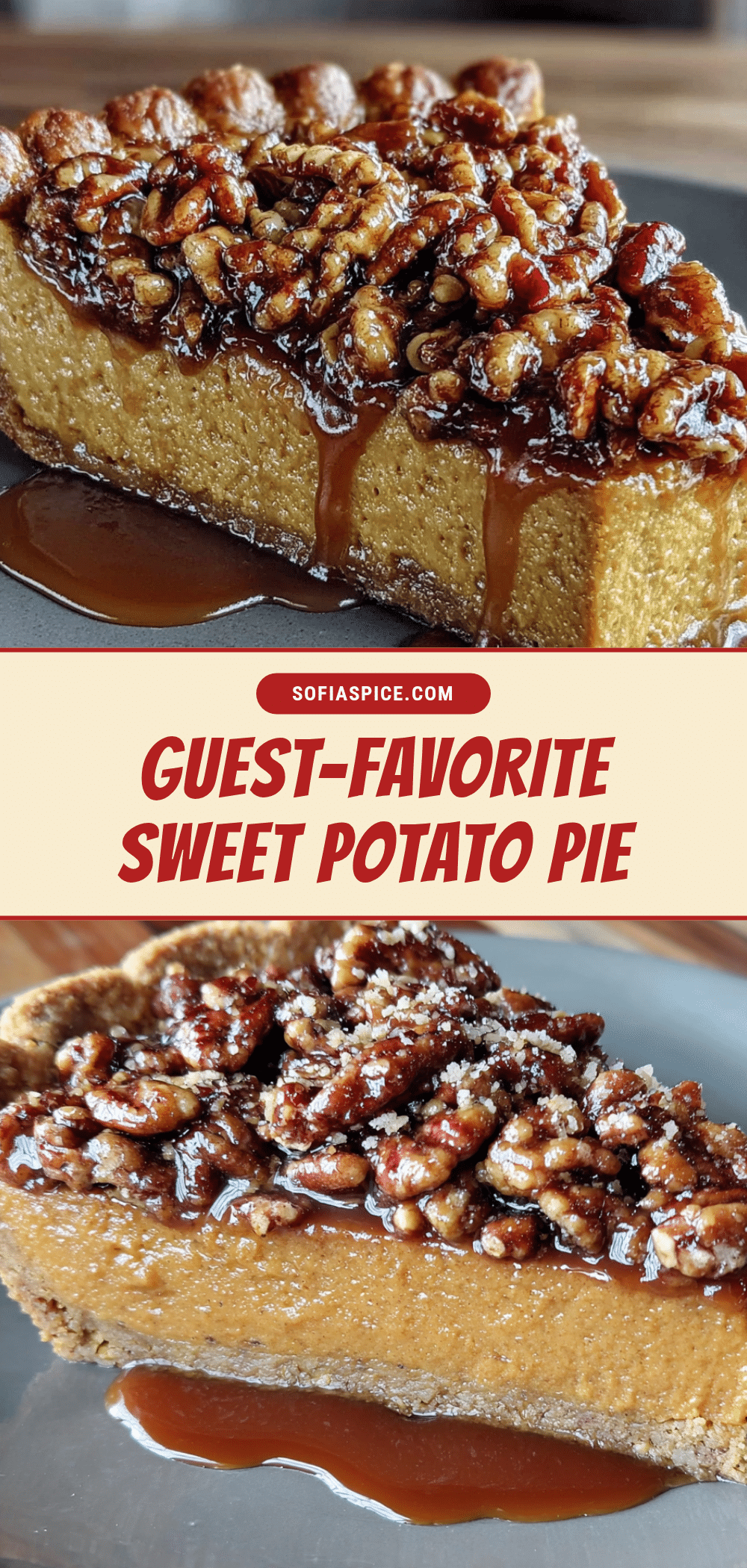 sweet potato pie with pecan praline topping recipe